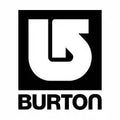 Black and white Burton logo with stylized B letter design above the company name.