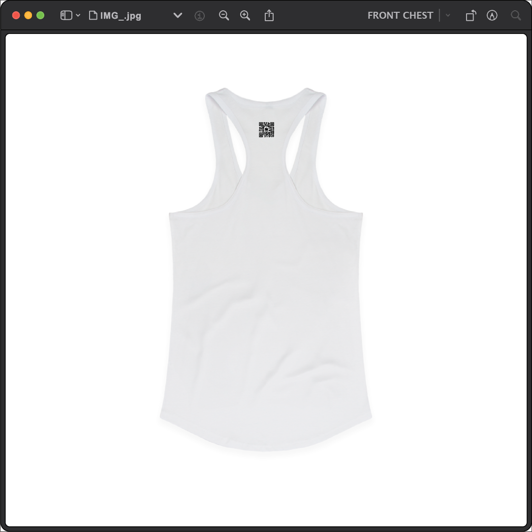 Z_DROPPED - Womens - XS - Live Your Life Racer Back Tank. - By: Keith Kuniyuki