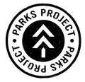 Black and white image of the parks projects logo