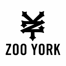 Zoo York logo featuring a stylized emblem above the text ZOO YORK in bold black letters.