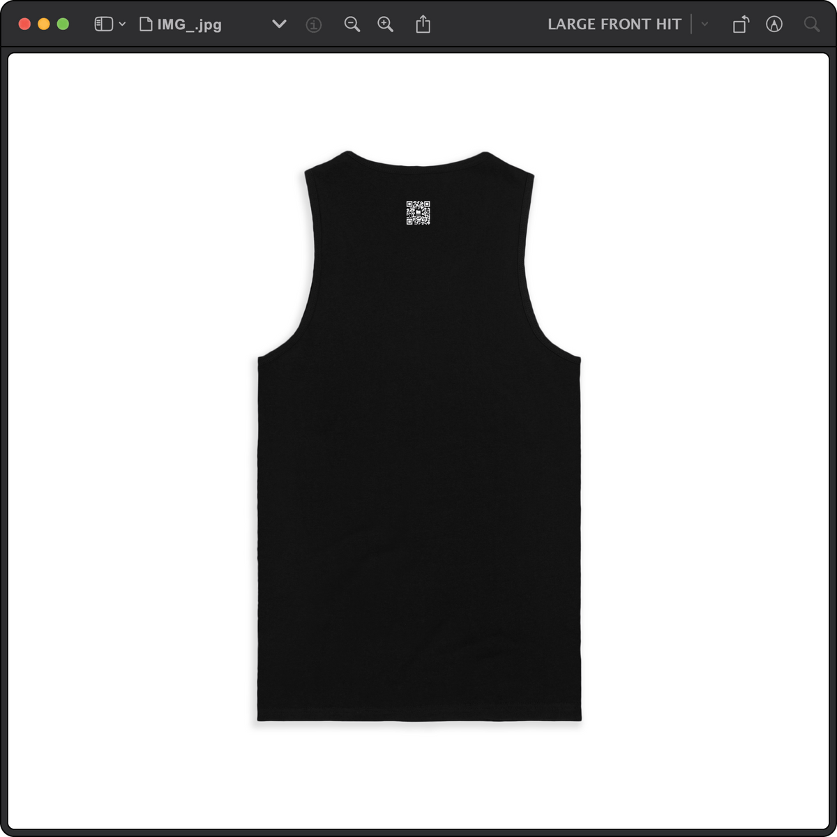 Z_DROPPED - Mens, Unisex - Black - Bart Roth Tank Top. - By: Keith Kuniyuki