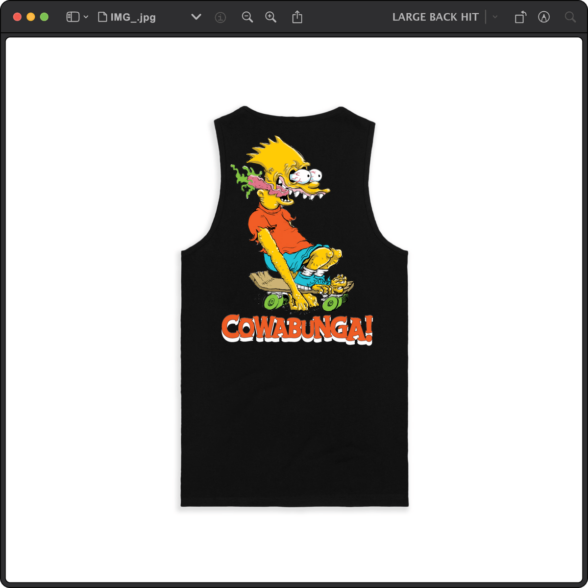 Z_DROPPED - Mens, Unisex - Black - Bart Roth Tank Top. - By: Keith Kuniyuki