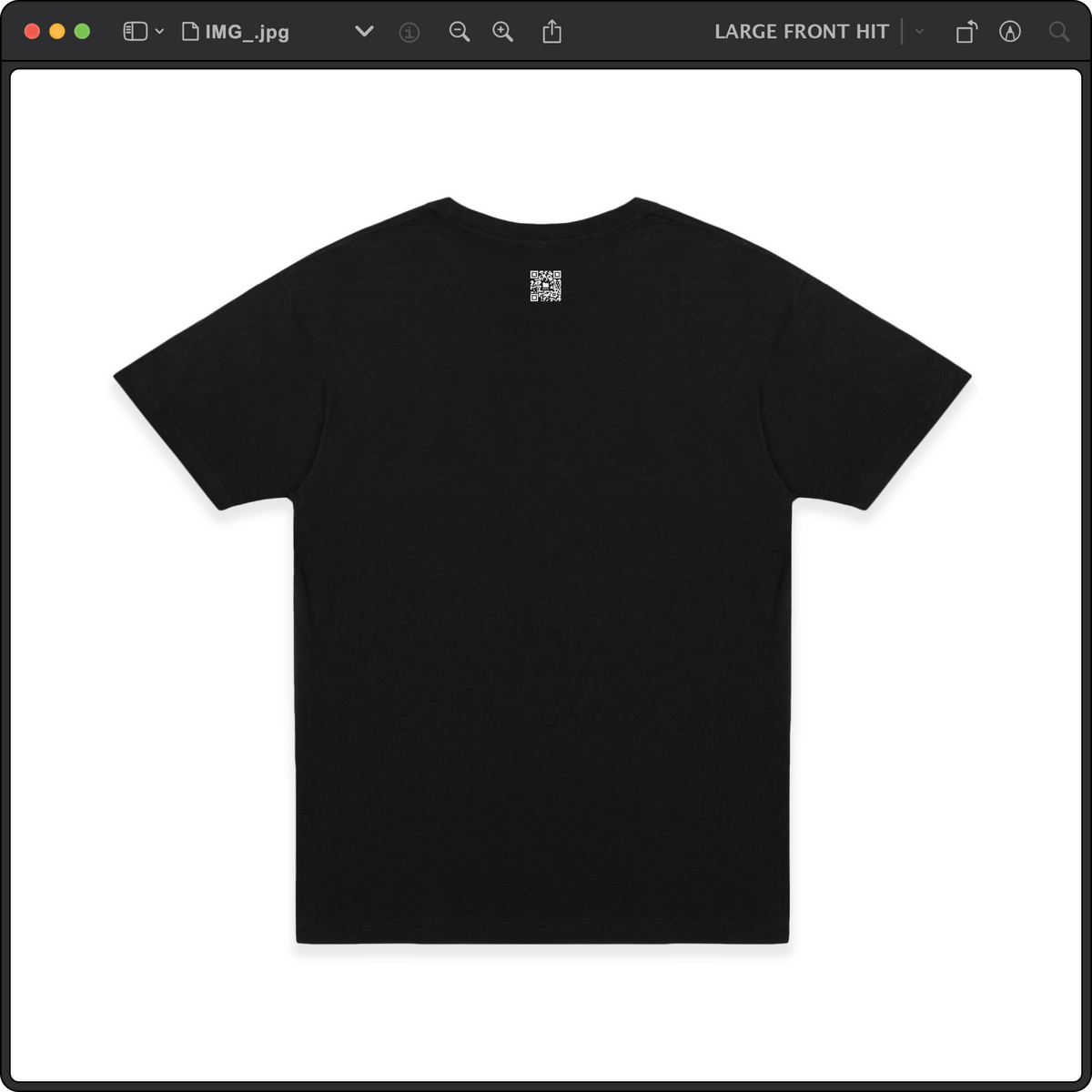 Z_DROPPED - Mens, Unisex - Black - Bart Roth Tee. - By: Keith Kuniyuki