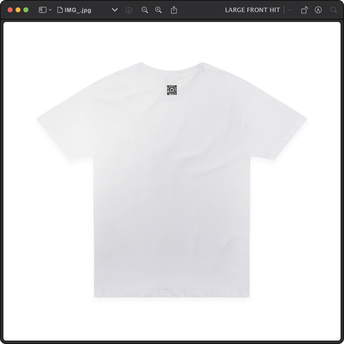 Z_DROPPED - Mens, Unisex - White - Bart Roth Tee. - By: Keith Kuniyuki