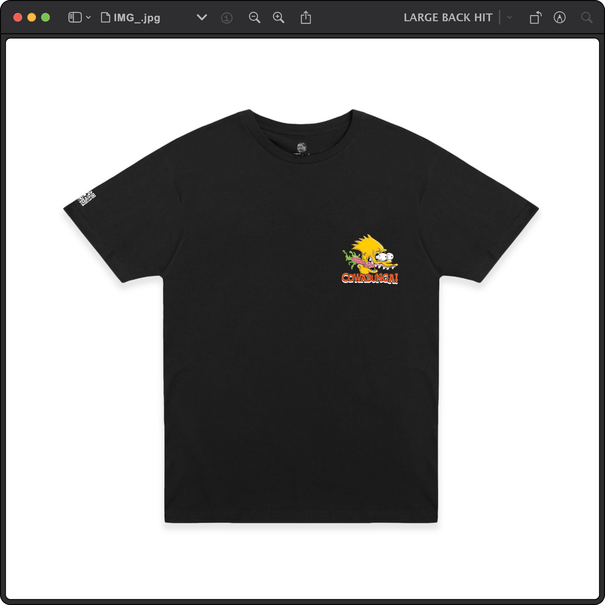 Z_DROPPED - Mens, Unisex - Black - Bart Roth Tee. - By: Keith Kuniyuki