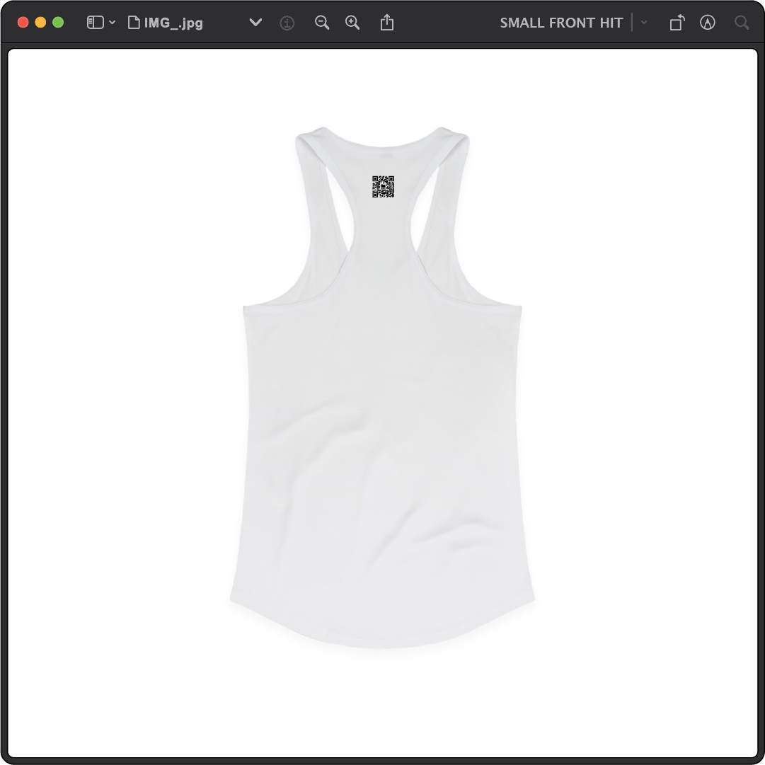 Z_DROPPED - Womens - White - Bartsunami Racer Back Tank. - By: Keith Kuniyuki