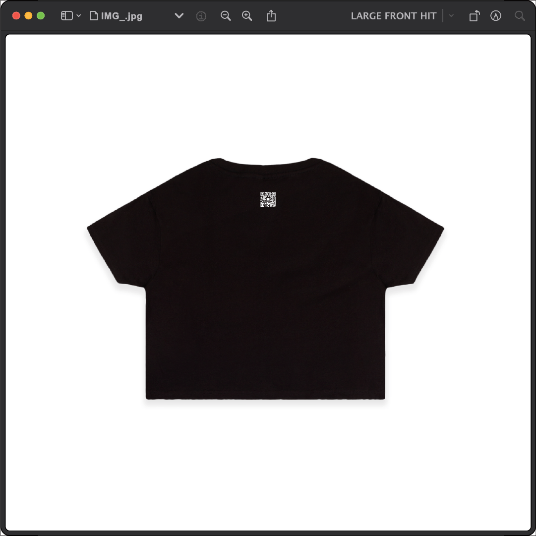 Z_DROPPED - Womens - Black - Retro Z Crop Top. - By: Z