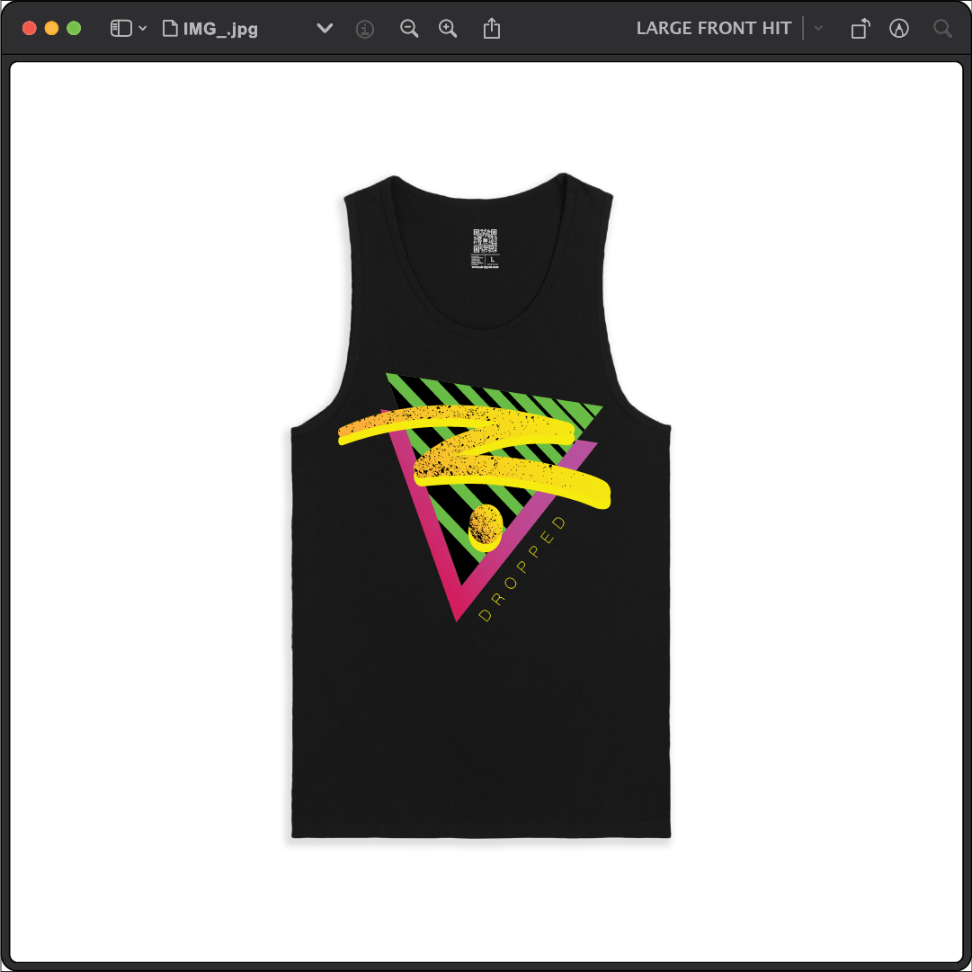 Z_DROPPED - Mens, Unisex - Black - Retro Z Tank Top. - By: Z