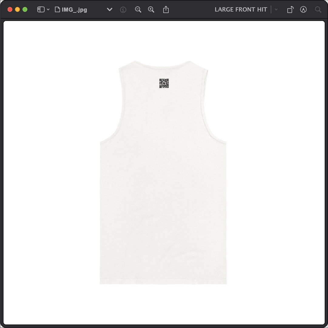 Z_DROPPED - Mens, Unisex - White - Retro Z Tank Top. - By: Z