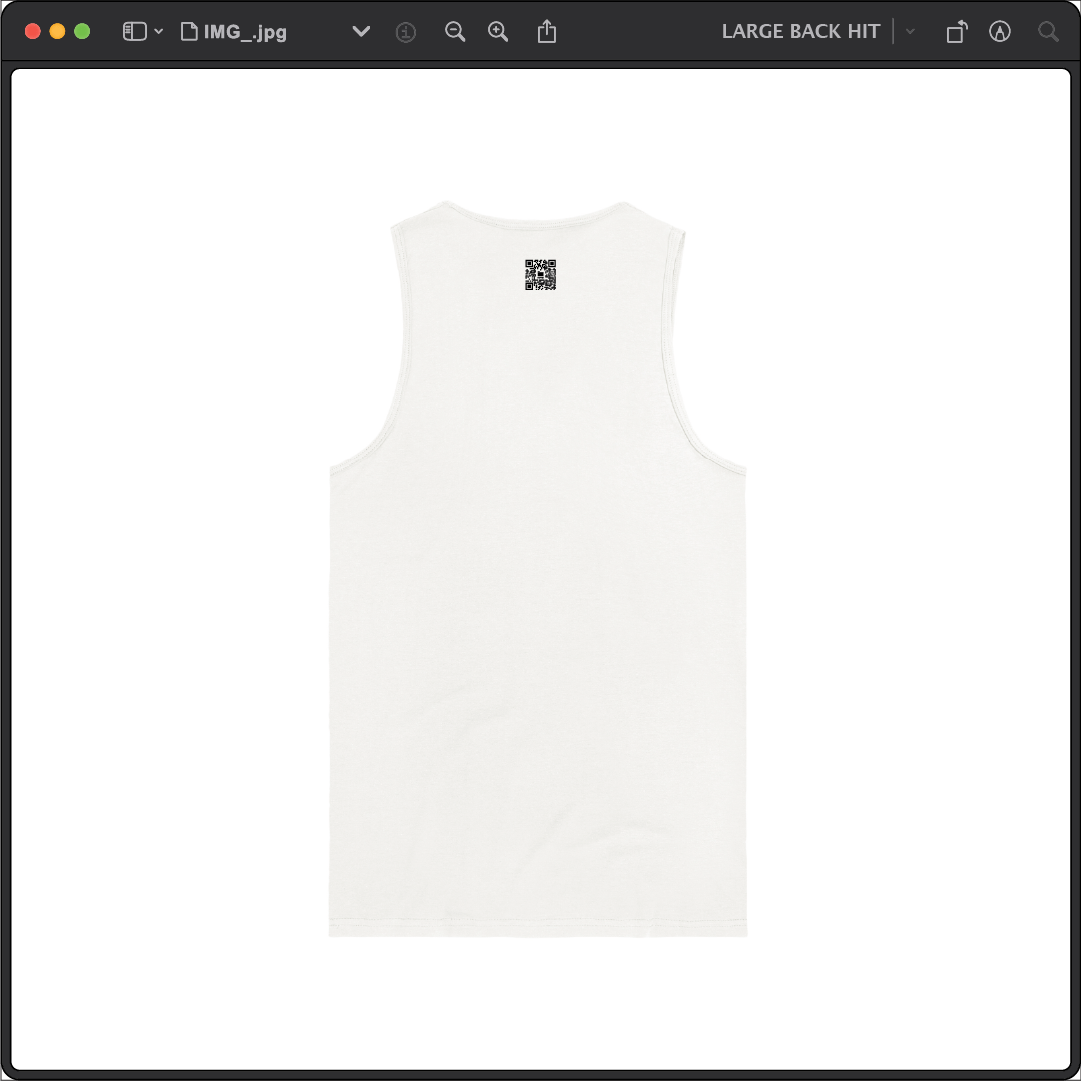 Z_DROPPED - Mens, Unisex - White - Retro Z Tank Top. - By: Z