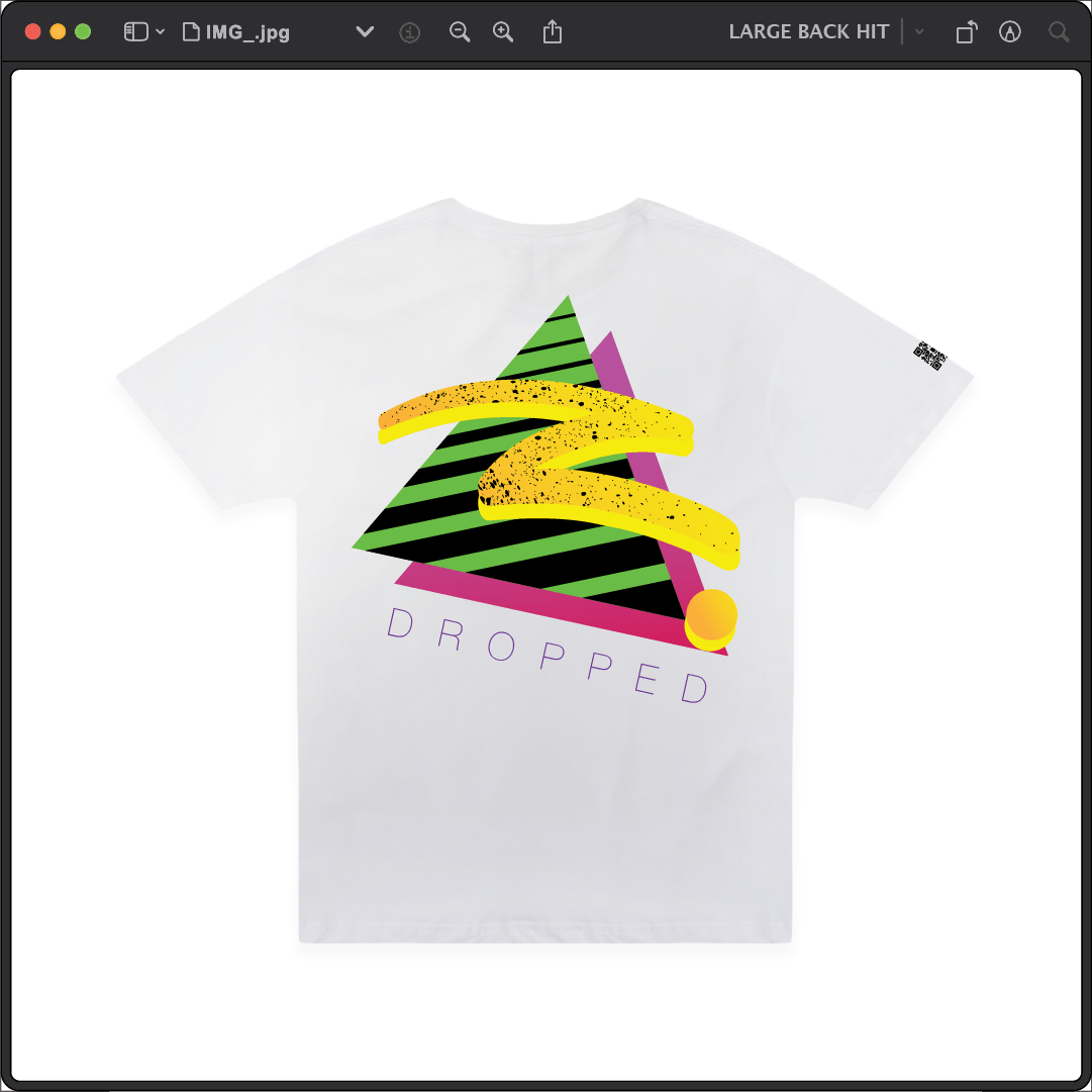 Z_DROPPED - Mens, Unisex - White - Retro Z Tee. - By: Z