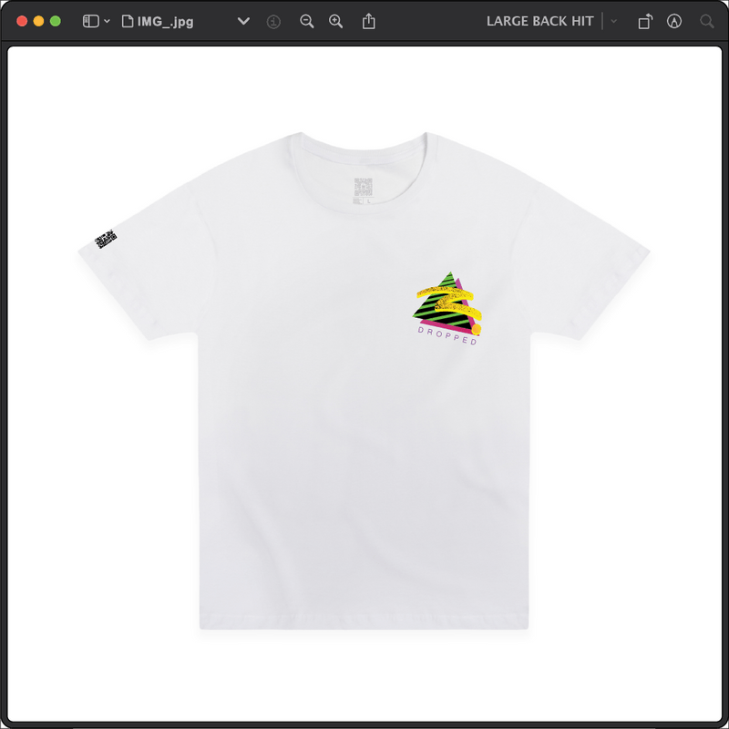 Z_DROPPED - Mens, Unisex - White - Retro Z Tee. - By: Z