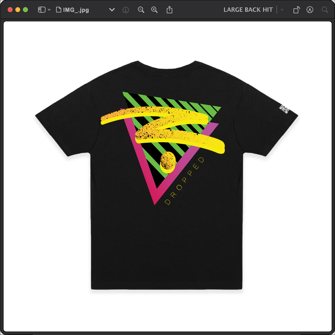 Z_DROPPED - Mens, Unisex - Black - Retro Z Tee. - By: Z