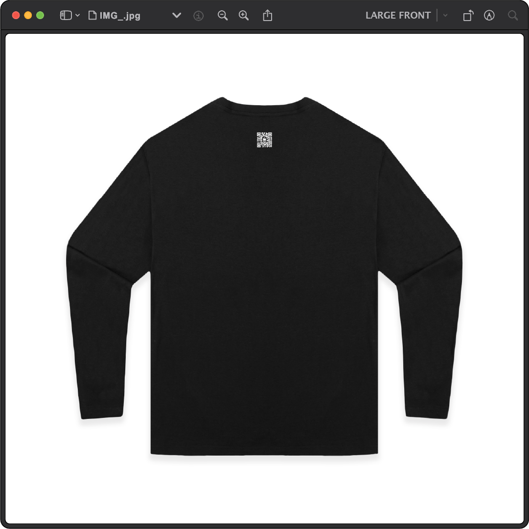 Z_DROPPED - Mens, Unisex - Black - Death Clover Long Sleeve. - By: Zed Ropped