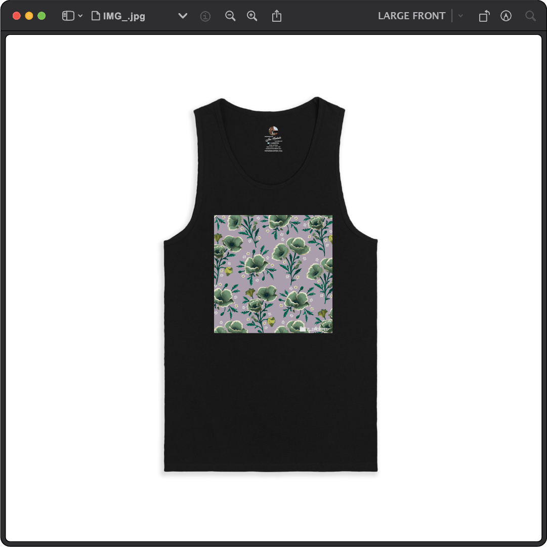 Z_DROPPED - Mens, Unisex - Black - Flor De Vida Tank Top. - By: Jose Hurtado