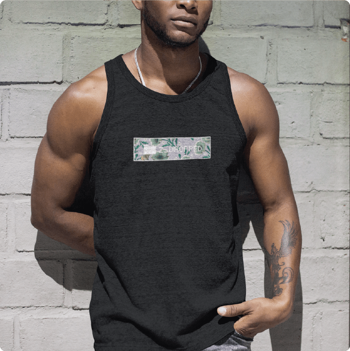 Z_DROPPED - Mens, Unisex - Black - Flor De Vida Tank Top. - By: Jose Hurtado