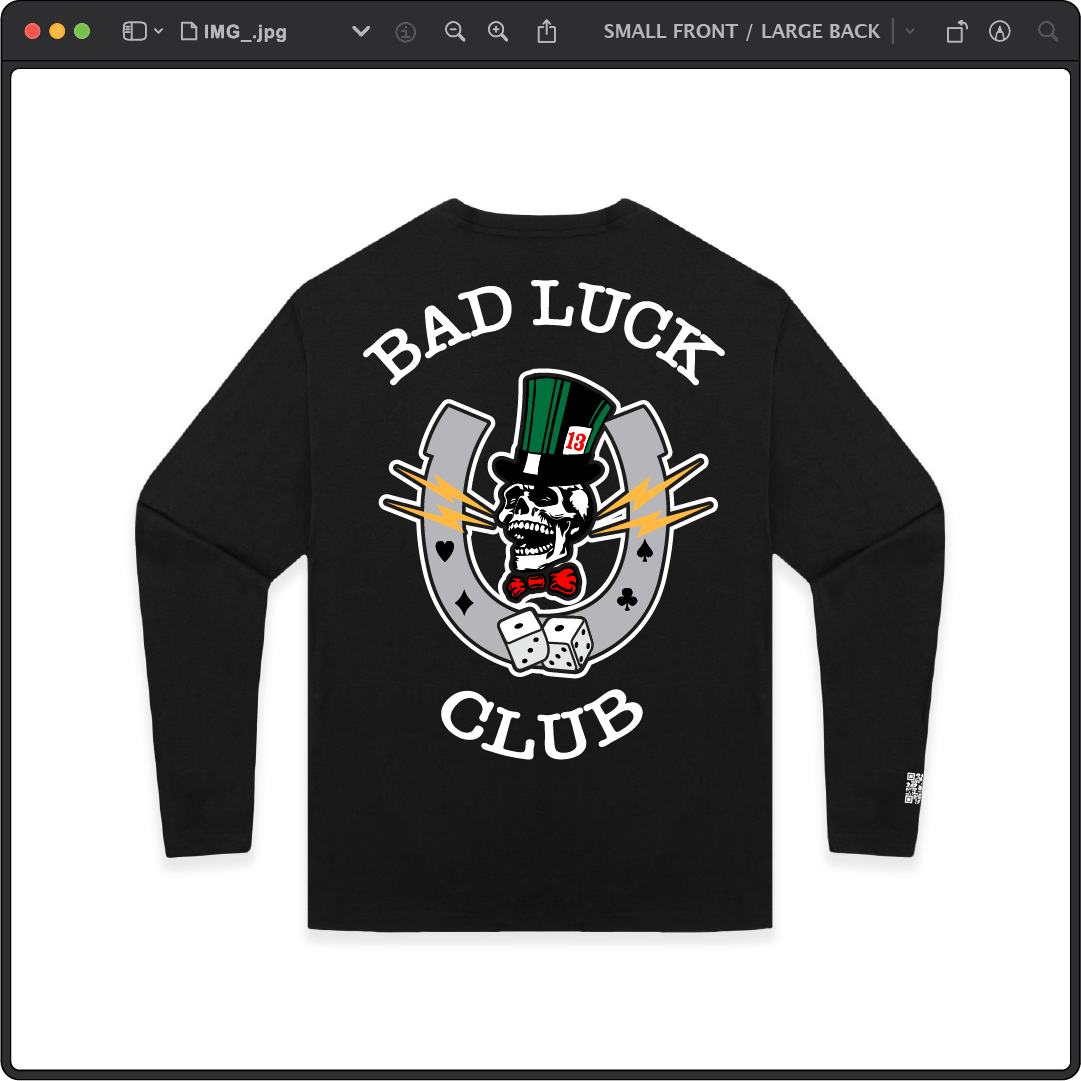 Z_DROPPED - Mens, Unisex - Black - High Roller Long Sleeve - By: Zed Ropped