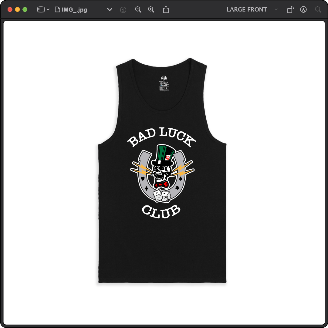 Z_DROPPED - Mens, Unisex - Black - High Roller Tank Top. - By: Zed Ropped