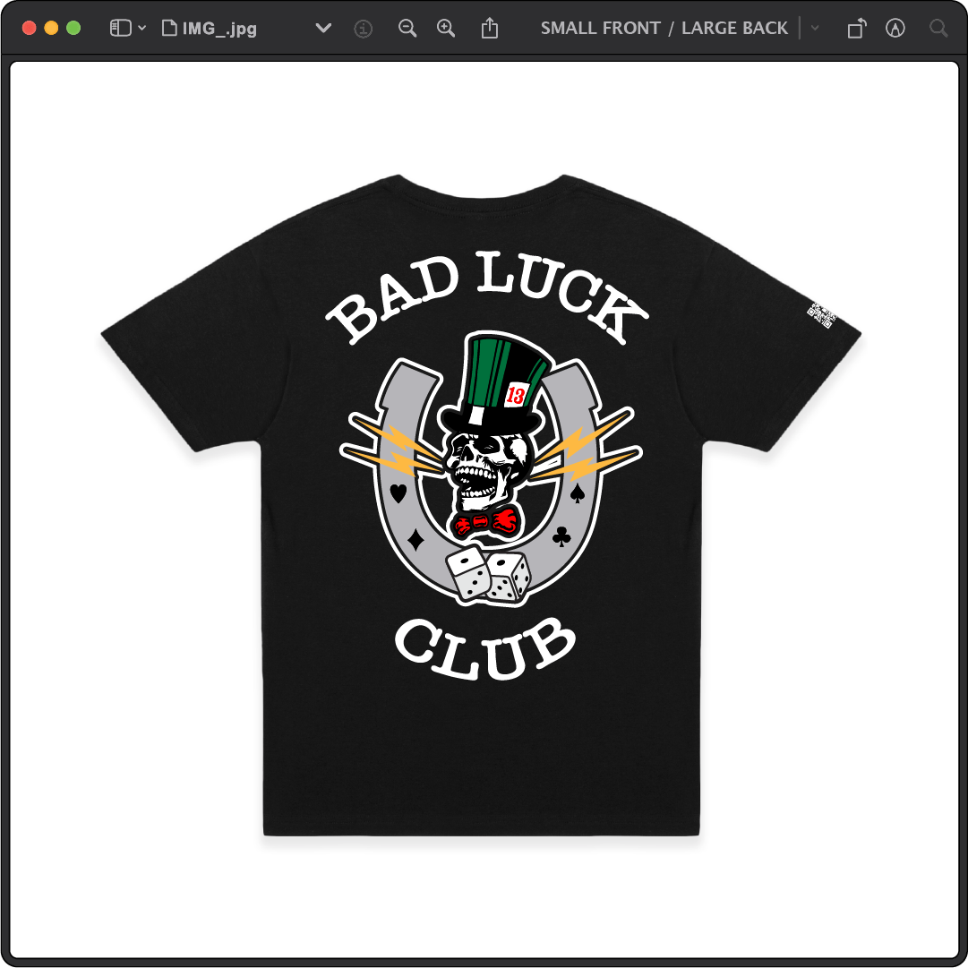 Z_DROPPED - Mens, Unisex - Black - High Roller Tee. - By: Zed Ropped