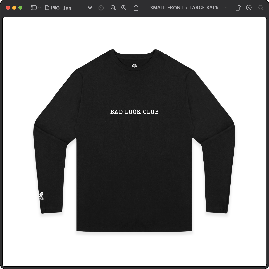 Z_DROPPED - Mens, Unisex, Women - Black - Black Cat Long Sleeve. - By: Zed Ropped