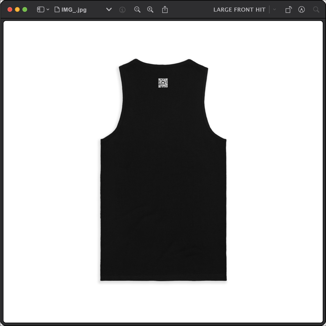 Z_DROPPED - Mens, Unisex - Black - Mahi Bones Tank Top. - By: Jose Hurtado