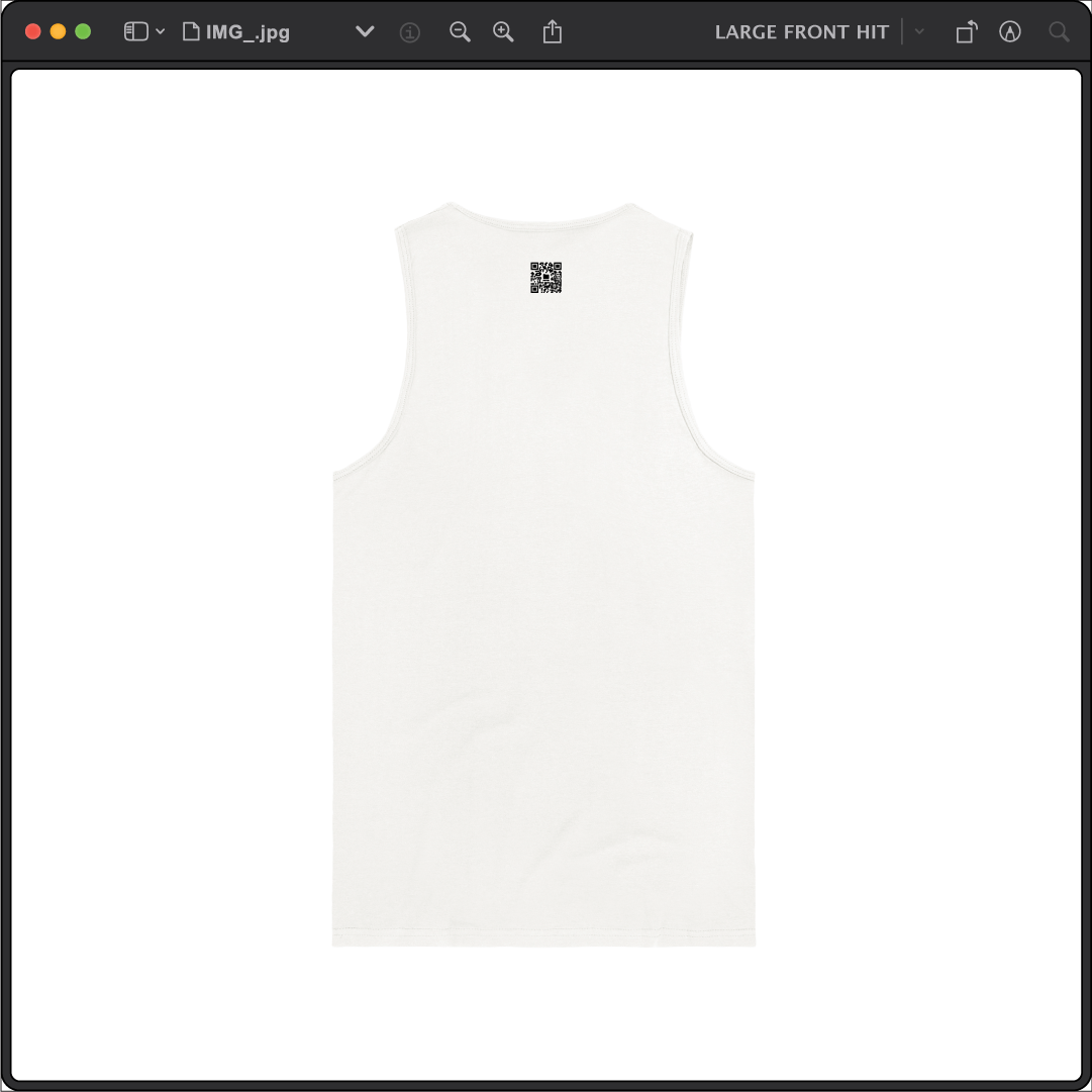 Z_DROPPED - Mens, Unisex - White - Mahi Bones Tank Top. - By: Jose Hurtado