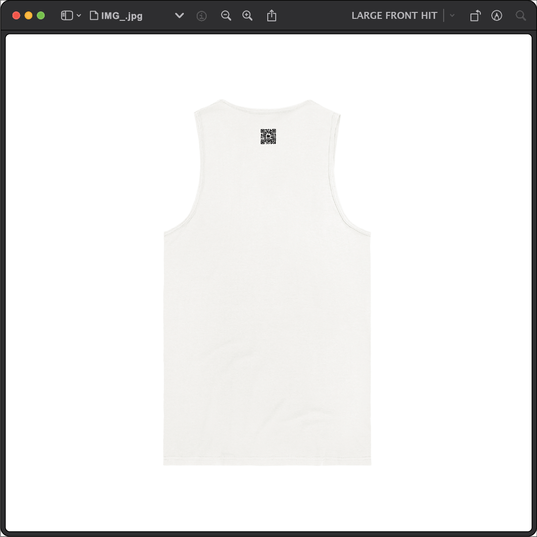 Z_DROPPED - Mens, Unisex - White - Tuna Bones Tank Top. - By: Jose Hurtado