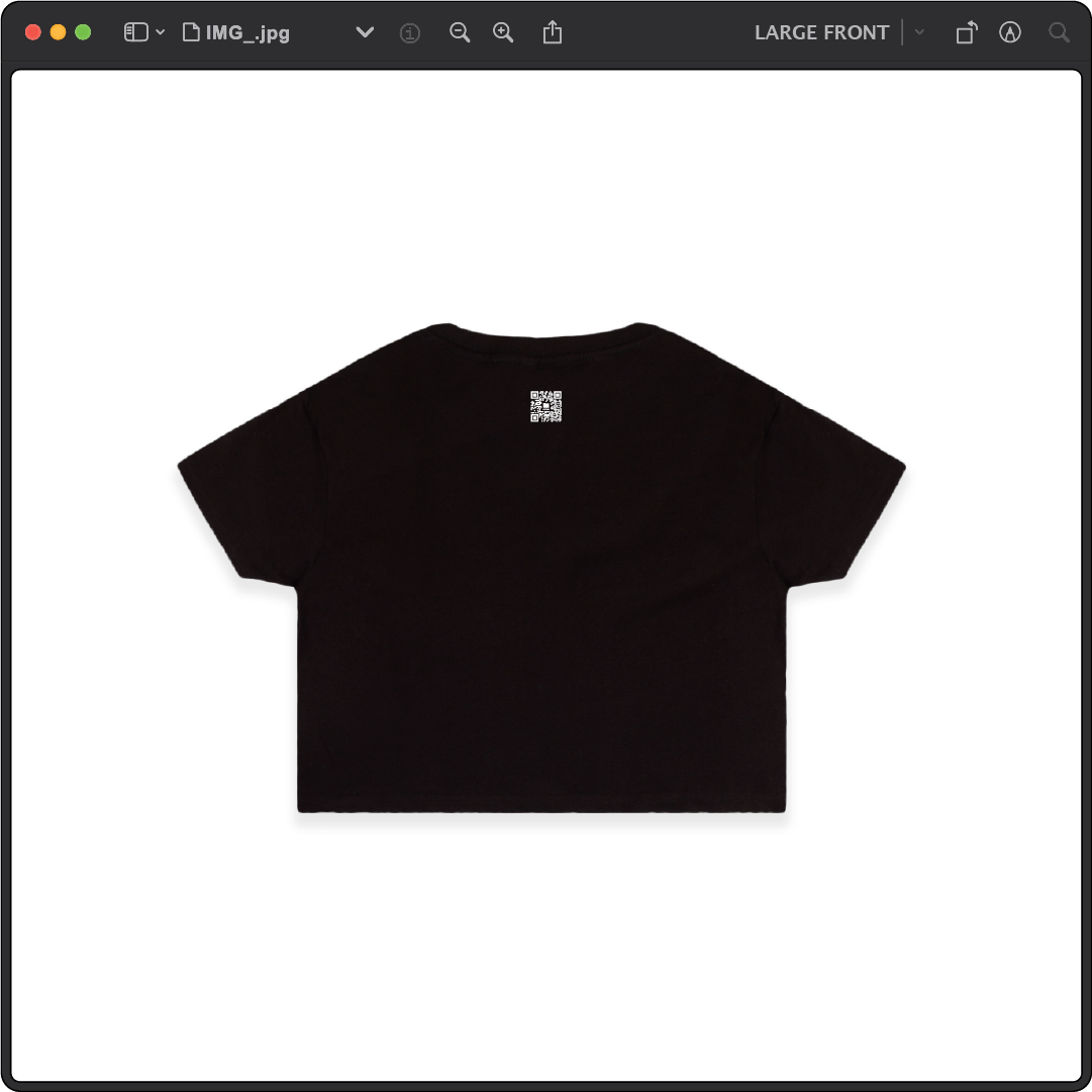 Z_DROPPED - Womens - Black - Black Cat Crop Top. - By: Zed Ropped