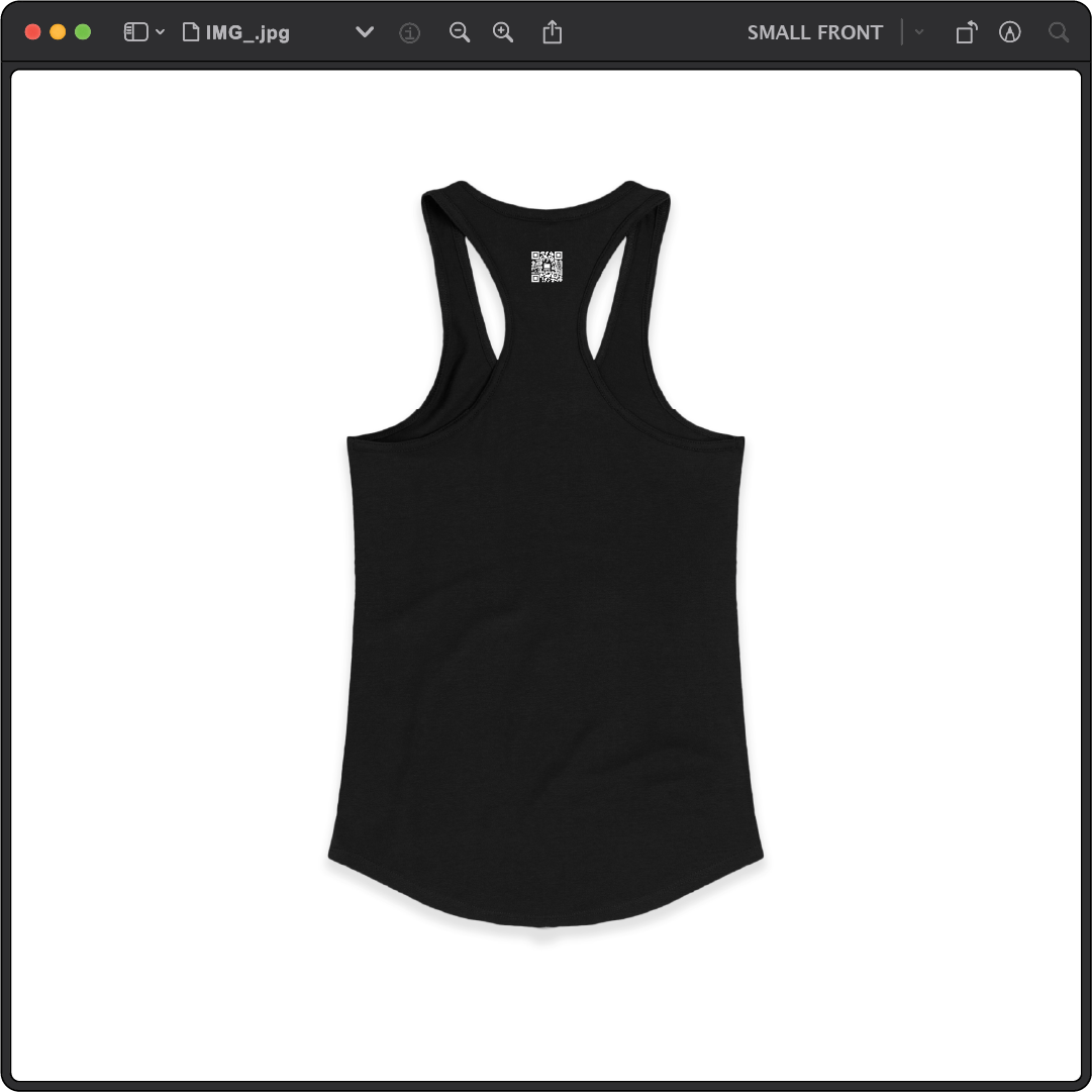 Z_DROPPED - Womens - Black - Black Cat Racer Back Tank. - By: Zed Ropped