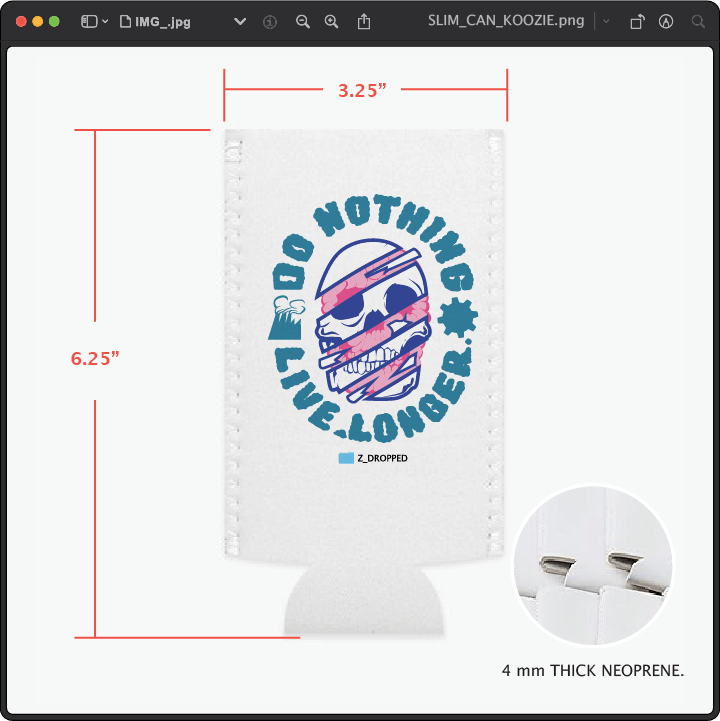 Z_DROPPED - Mens, Unisex, Women - Do Nothing Koozie. - By: Fredy Santiago