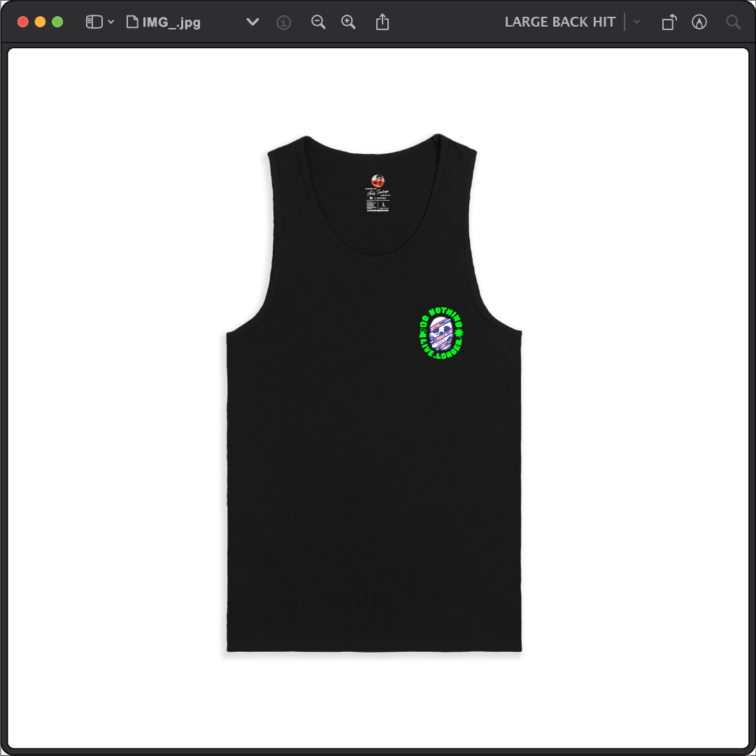 Z_DROPPED - Mens, Unisex - Black - Do Nothing Tank Top. - By: Fredy Santiago