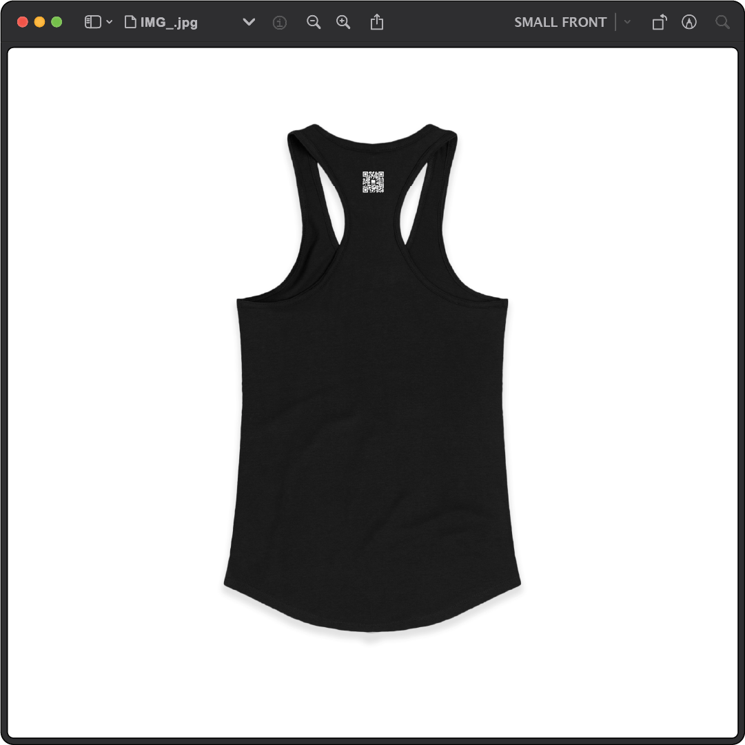 Z_DROPPED - Womens - Black - Don't Follow Me Racer Back Tank. - By: Fredy Santiago