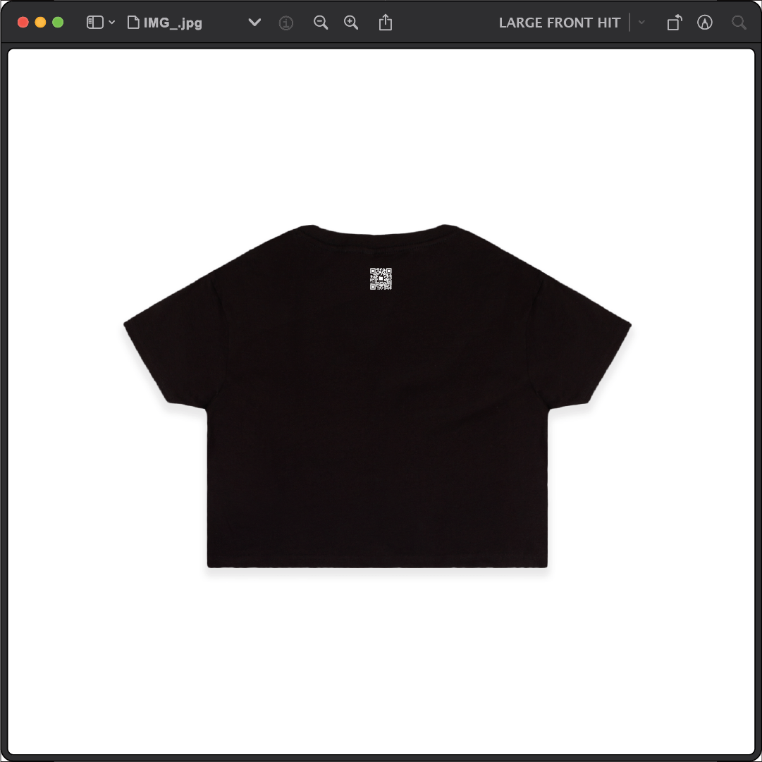 Z_DROPPED - Womens - Black - Don't Trip Crop Top. - By: Chi Hom