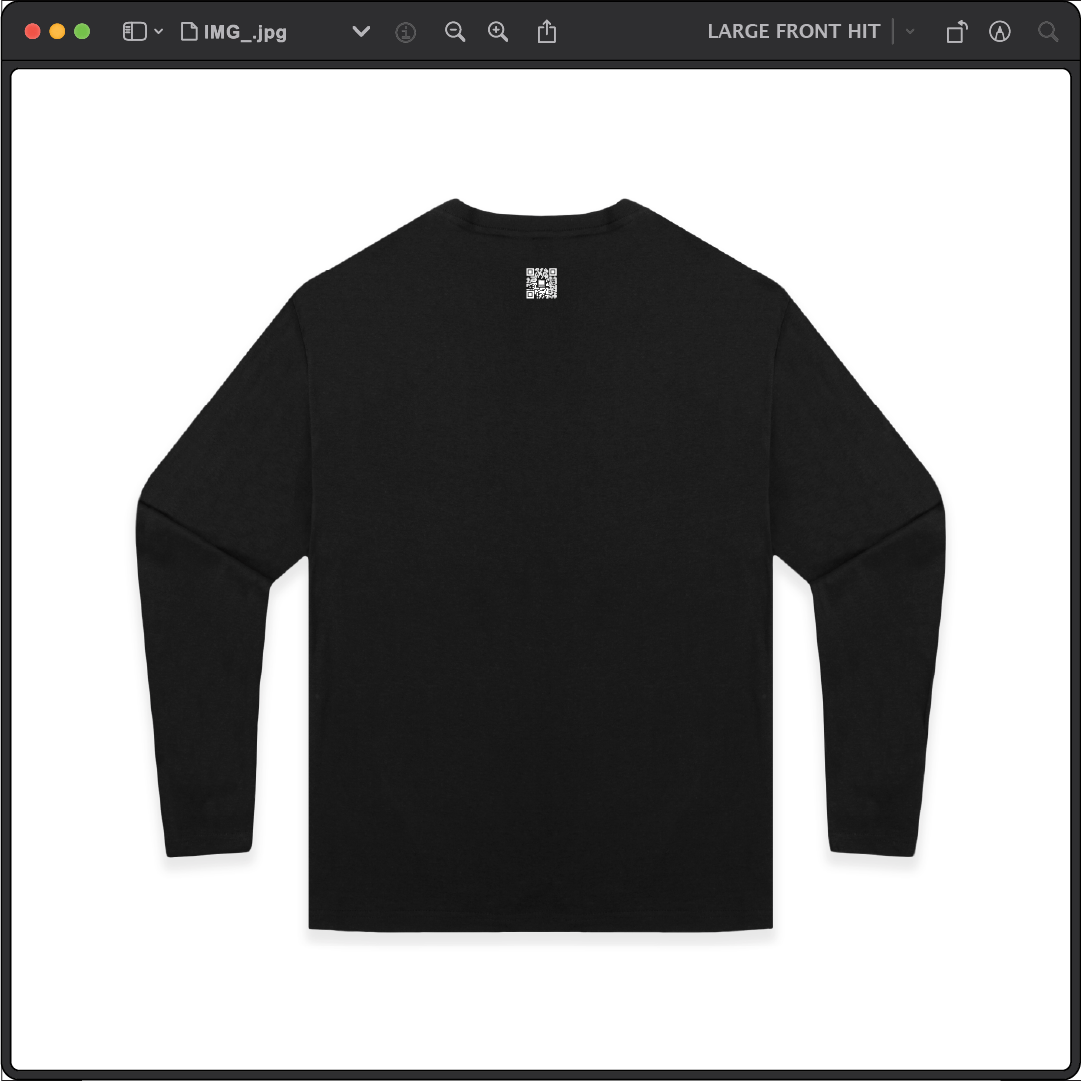 Z_DROPPED - Mens, Unisex, Women - Black - Don't Trip Long Sleeve. - By: Chi Hom