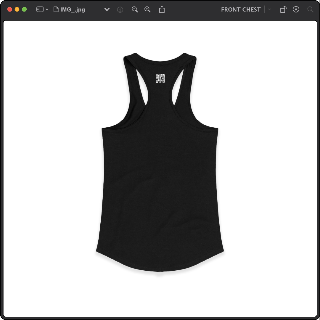 Z_DROPPED - Womens - XS - Don't Trip Racer Back Tank. - By: Chi Hom