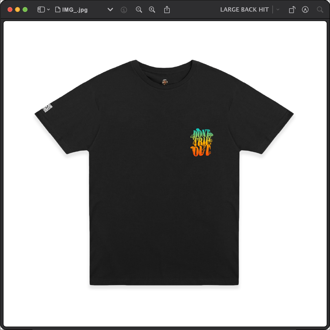 Z_DROPPED - Mens, Unisex, Women - Black - Don't Trip Tee. - By: Chi Hom