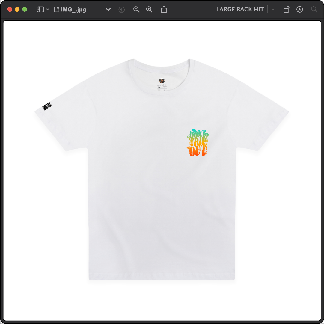 Z_DROPPED - Mens, Unisex, Women - White - Don't Trip Tee. - By: Chi Hom