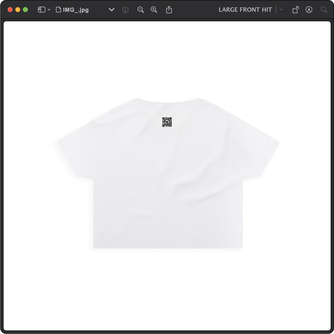 Z_DROPPED - Womens - White - Free Your Mind Crop Top. - By: Keith Kuniyuki