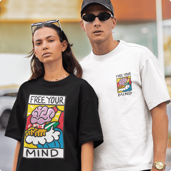 Z_DROPPED - Mens, Unisex - Black - Free Your Mind Tee. - By: Keith Kuniyuki