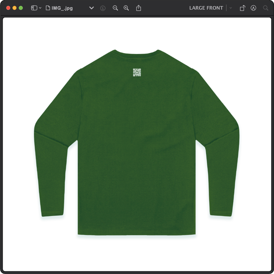 Z_DROPPED - Mens, Unisex - Green - Death Clover Long Sleeve. - By: Zed Ropped