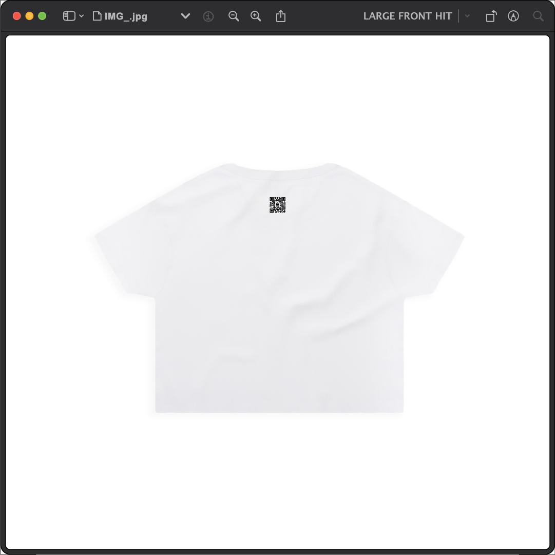 Z_DROPPED - Mens, Unisex, Women - White - It'll Be OK Crop Top. - By: Chi Hom