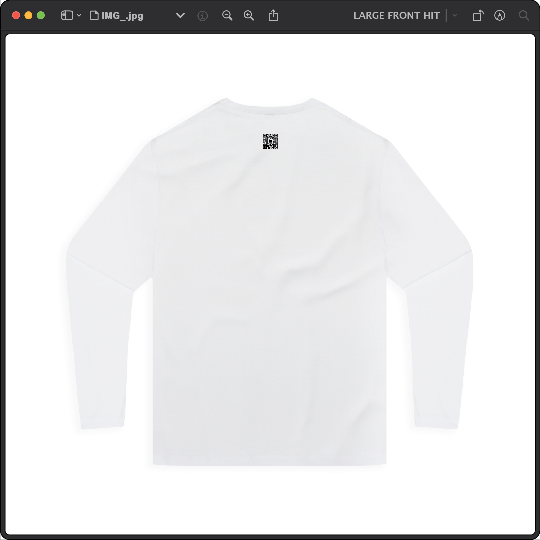 Z_DROPPED - Mens, Unisex - White - It'll Be OK Long Sleeve. - By: Chi Hom