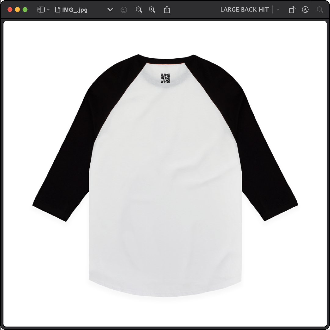 Z_DROPPED - Mens, Unisex - Black/White - It'll Be OK Raglan. - By: Chi Hom