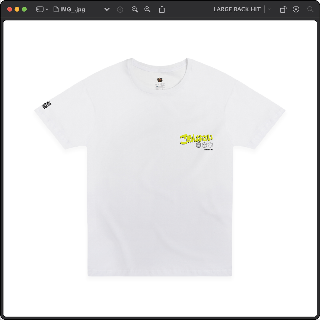 Z_DROPPED - Mens, Unisex, Women - White - It'll Be OK Tee. - By: Chi Hom