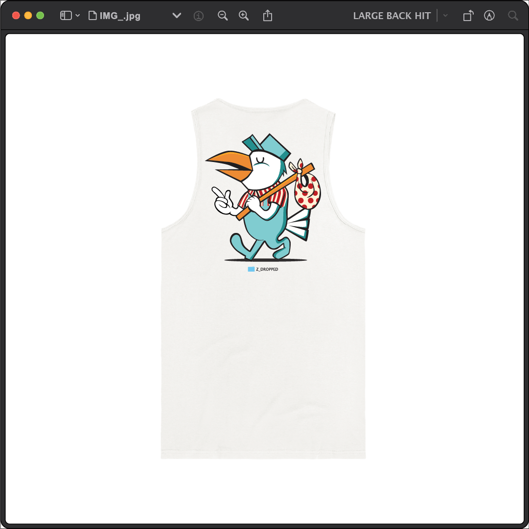 Z_DROPPED - Mens, Unisex - White - Let Go Tank Top. - By: Fredy Santiago