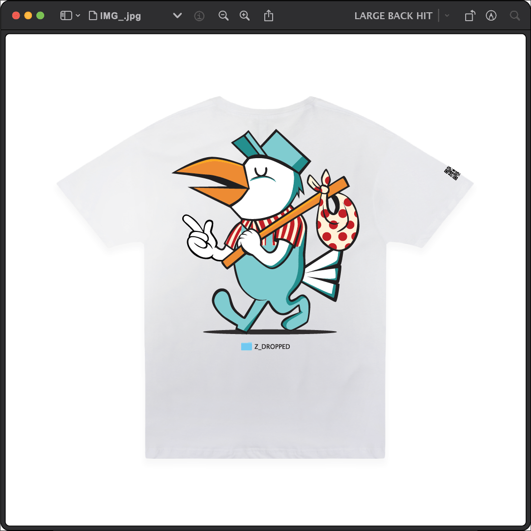 Z_DROPPED - Mens, Unisex - White - Let Go Tee. - By: Fredy Santiago