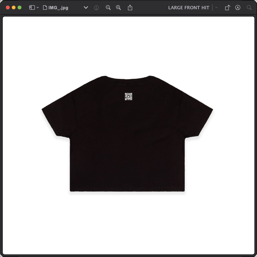 Z_DROPPED - Womens - Black - Live Your Life Crop Top. - By: Keith Kuniyuki