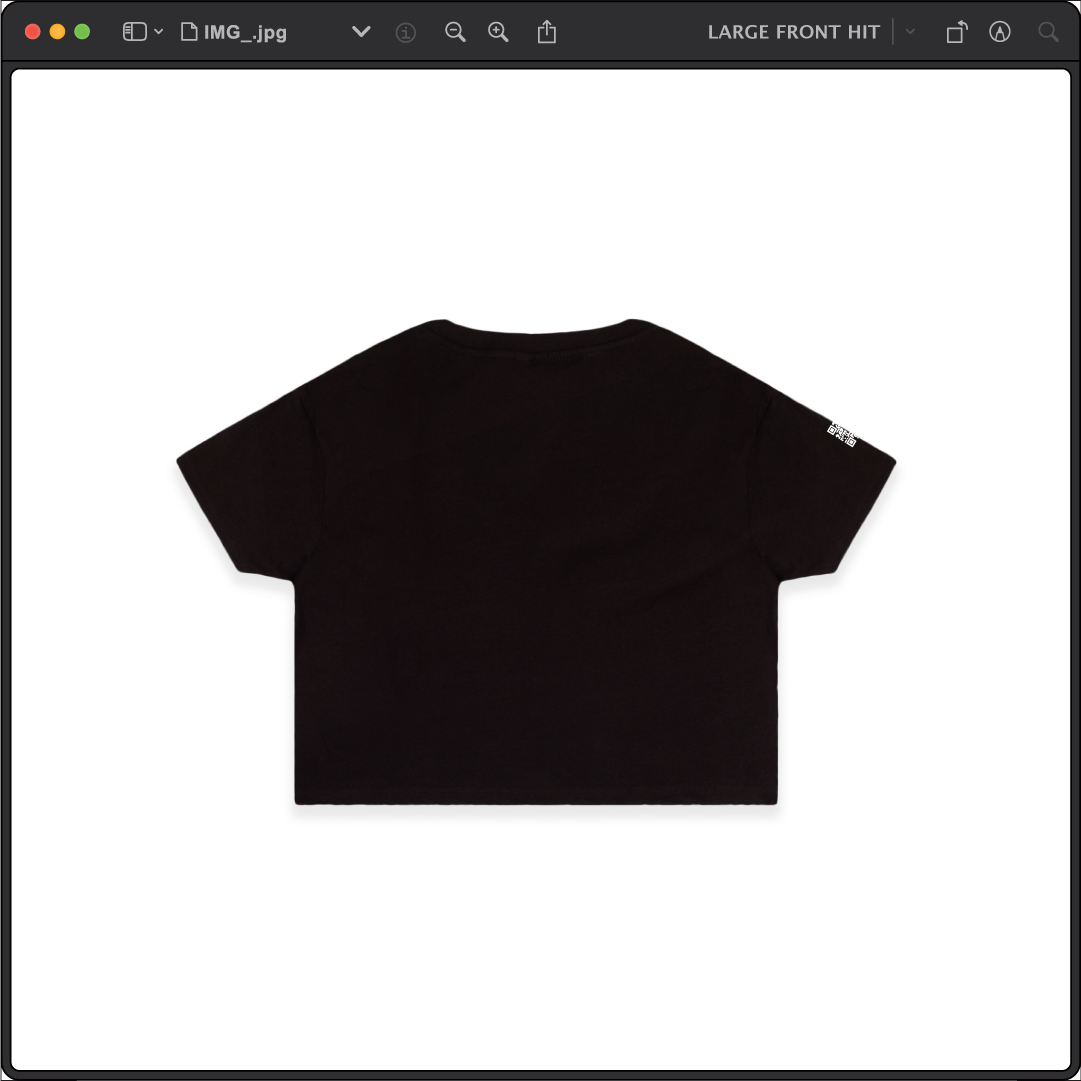 Z_DROPPED - Womens - Black - Mamba 8/24 Crop Top. - By: Jose Hurtado