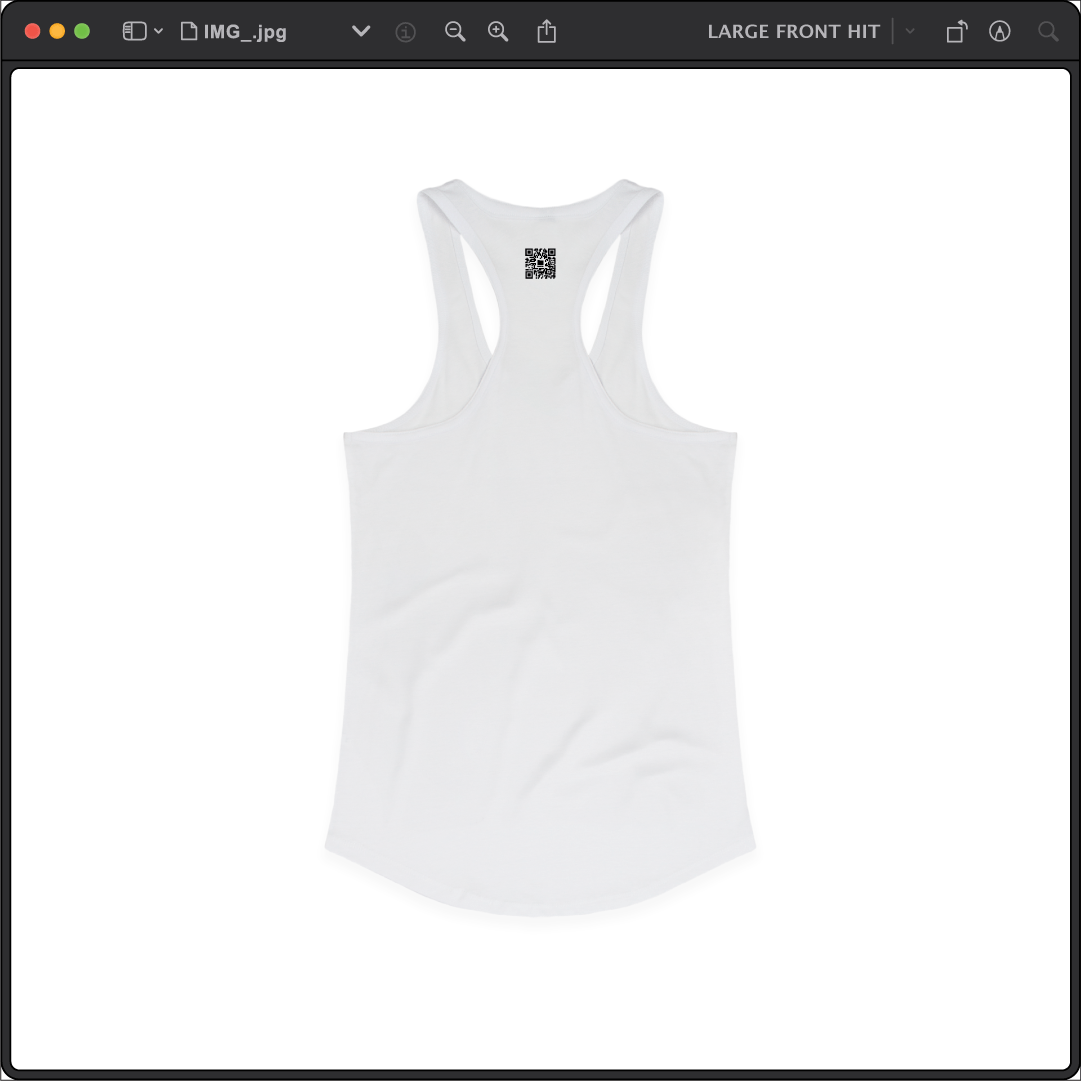 Womens Z_DROPPED Black Mamba 8/24 Racer Back Tank. By: Jose Hurtado