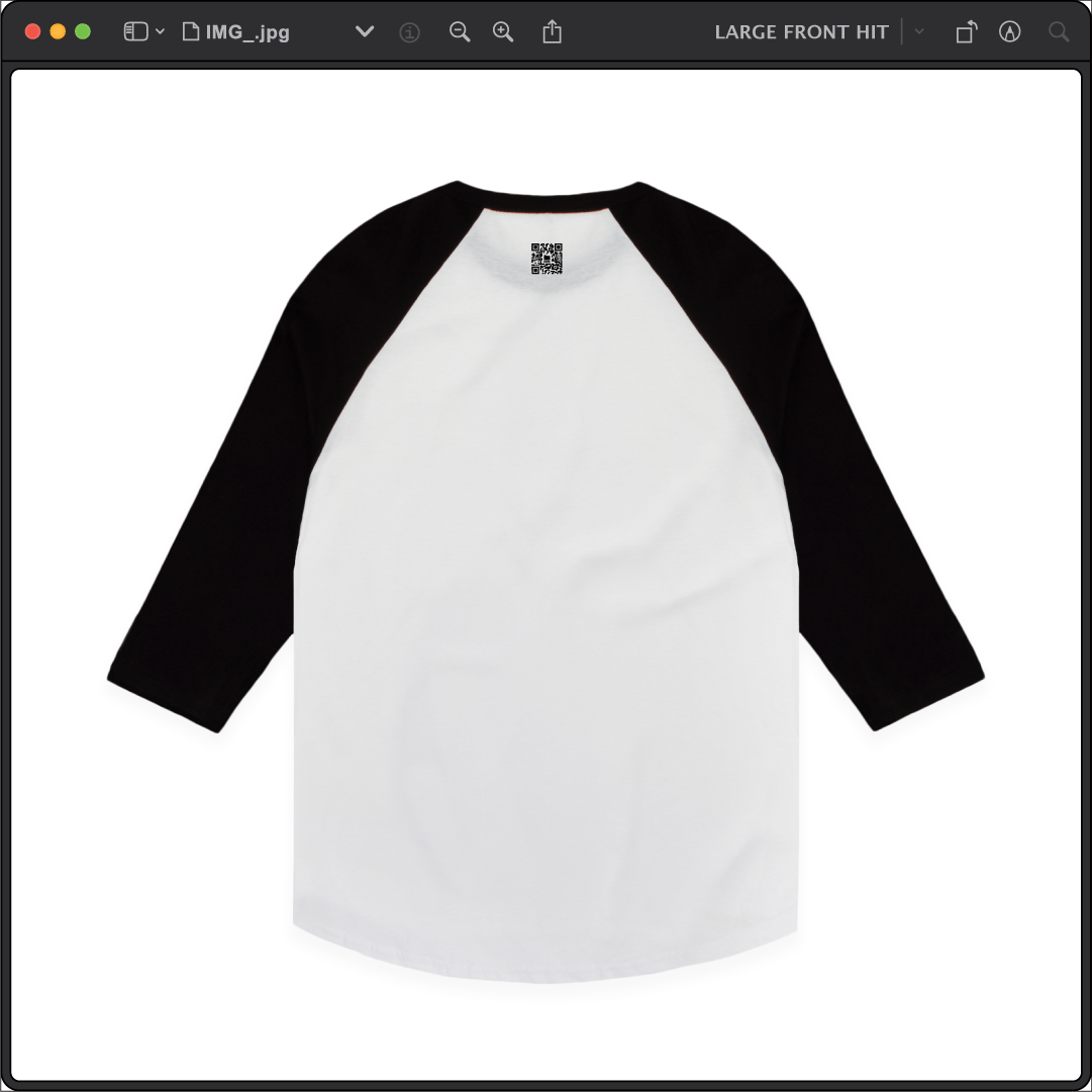 Z_DROPPED - Mens, Unisex - Black / White - Mamba 8/24 Raglan. - By: Jose Hurtado